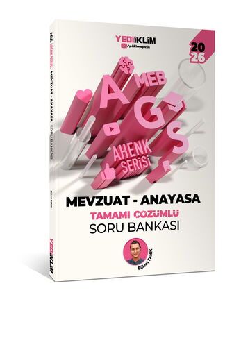 Yediiklim Yayınları 2026 MEB AGS Ahenk Serisi Mevzuat - Anayasa Tamamı Çözümlü Soru Bankası