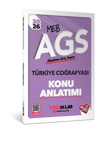 Yediiklim Yayınları 2026 MEB AGS Türkiye Coğrafyası Konu Anlatımı