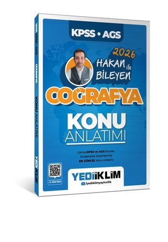 Yediiklim Yayınları 2026 KPSS AGS Coğrafya Konu Anlatımı -Hakan Bileyen