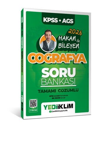Yediiklim Yayınları 2026 KPSS AGS Coğrafya Tamamı Çözümlü Soru Bankası-Hakan Bileyen