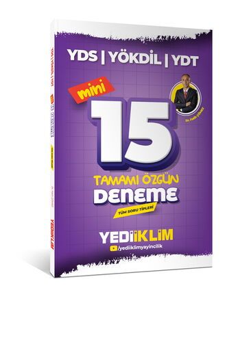 Yediiklim Yayınları 2026 YDS YÖKDİL YDT Tüm Soru Tipleri Tamamı Özgün Mini 15 Deneme