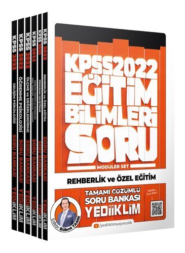 Yediiklim Yayınları 2022 KPSS Eğitim Bilimleri Tamamı Çözümlü Soru Bankası Modüler Set