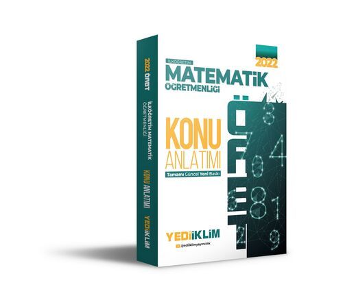 Yediiklim Yayınları 2022 ÖABT İlköğretim Matematik Öğretmenliği Konu Anlatımı