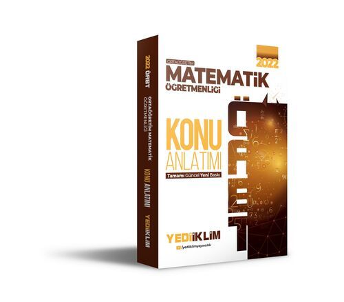 Yediiklim Yayınları 2022 ÖABT Ortaöğretim Matematik Öğretmenliği Konu Anlatımı