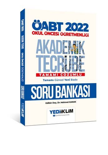 Yediiklim Yayınları 2022 ÖABT Okul Öncesi Öğretmenliği Akademik Tecrübe Tamamı Çözümlü Soru Bankası