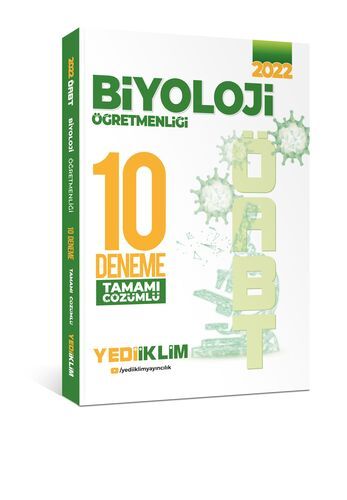 Yediiklim Yayınları 2022 ÖABT Biyoloji Öğretmenliği Tamamı Çözümlü 10 Deneme