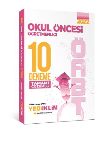 Yediiklim Yayınları 2022 ÖABT Okul Öncesi Öğretmenliği Tamamı Çözümlü 10 Deneme