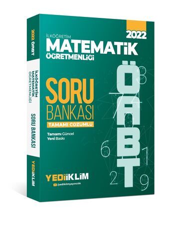 Yediiklim Yayınları 2022 ÖABT İlköğretim Matematik Öğretmenliği Tamamı Çözümlü Soru Bankası