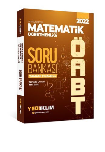 Yediiklim Yayınları 2022 ÖABT Ortaöğretim Matematik Öğretmenliği Tamamı Çözümlü Soru Bankası