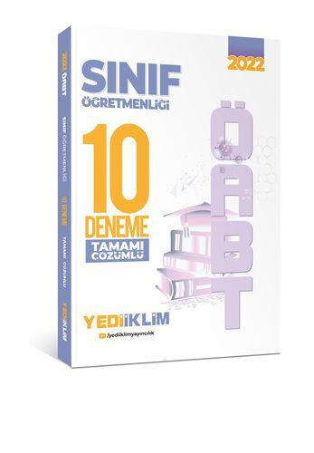 Yediiklim Yayınları 2022 ÖABT Sınıf Öğretmenliği Tamamı Çözümlü 10 Deneme