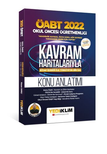 Yediiklim Yayınları 2022 ÖABT Okul Öncesi Öğretmenliği Kavram Haritalarıyla Konu Anlatımı