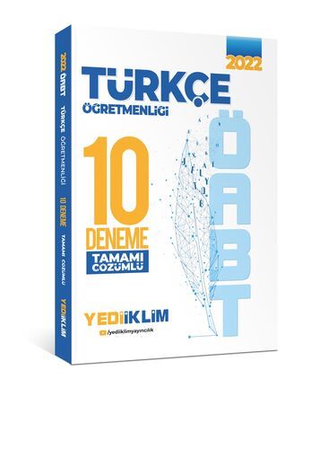 Yediiklim Yayınları 2022 ÖABT Türkçe Öğretmenliği Tamamı Çözümlü 10 Deneme