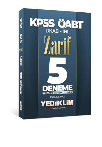 Yediiklim Yayınları 2022 KPSS ÖABT DKAB- İHL Zarif Tamamı Video Çözümlü 5 Deneme