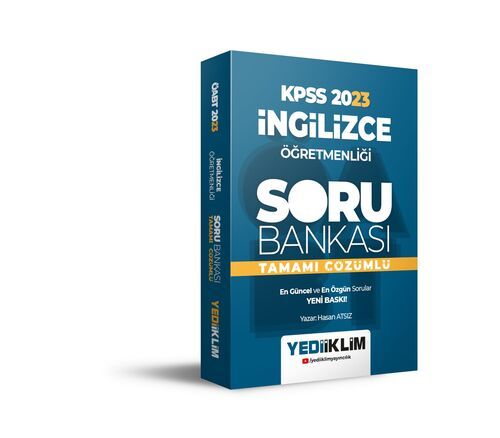 Yediiklim Yayınları 2023 ÖABT İngilizce Öğretmenliği Tamamı Çözümlü Soru Bankası