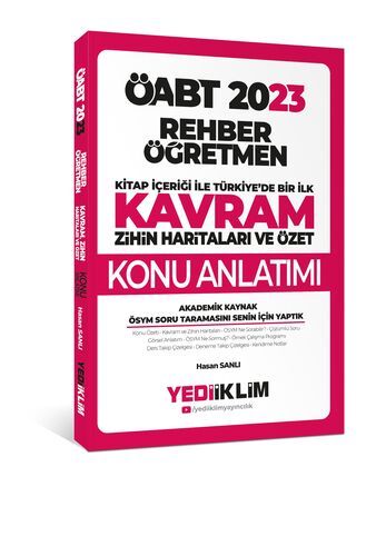 Yediiklim Yayınları 2023 ÖABT Rehber Öğretmen Kavram Haritalarıyla Konu Anlatımı