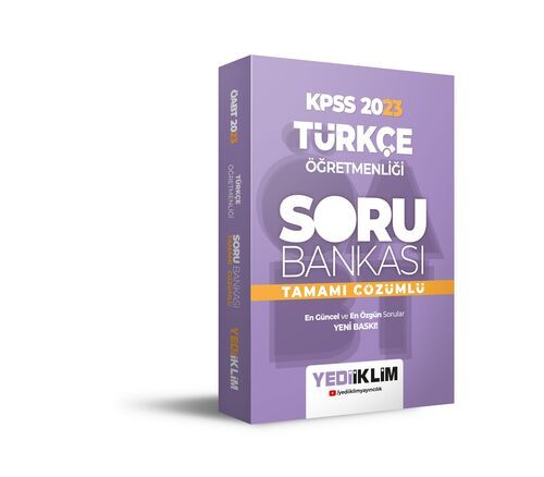 Yediiklim Yayınları 2023 ÖABT Türkçe Öğretmenliği Tamamı Çözümlü Soru Bankası