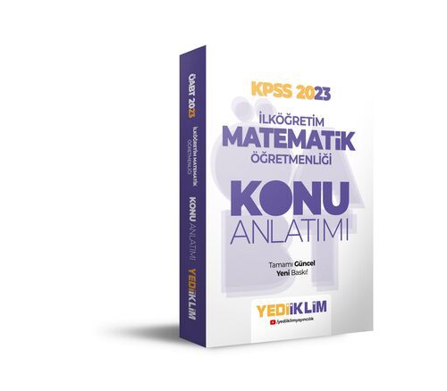 Yediiklim Yayınları 2023 ÖABT İlköğretim Matematik Öğretmenliği Konu Anlatımı