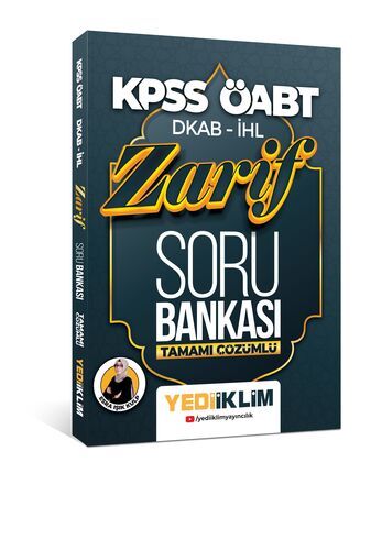 Yediiklim Yayınları 2023 ÖABT DKAB İHL Zarif Tamamı Çözümlü Soru Bankası