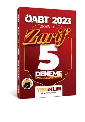 Yediiklim Yayınları 2023 ÖABT DKAP- İHL Zarif Tamamı Video Çözümlü 5 Deneme
