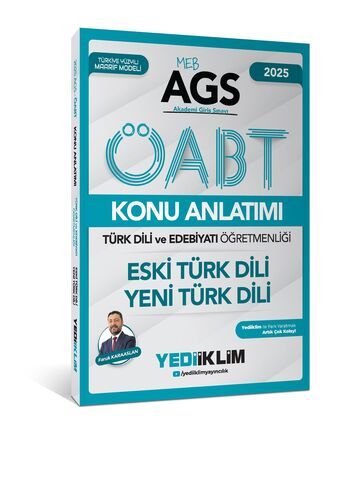 Yediiklim Yayınları 2025 MEB AGS ÖABT Türk Dili ve Edebiyatı Öğretmenliği Eski Türk Dili - Yeni Türk Dili Konu Anlatımı