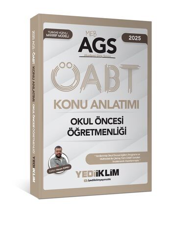 Yediiklim Yayınları 2025 MEB-AGS ÖABT Okul Öncesi Öğretmenliği Konu Anlatımı
