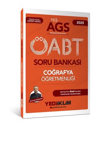 Yediiklim Yayınları 2025 MEB AGS ÖABT Coğrafya Öğretmenliği Soru Bankası