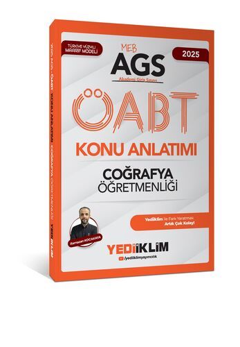 Yediiklim Yayınları 2025 MEB AGS ÖABT Coğrafya Öğretmenliği Konu Anlatımı