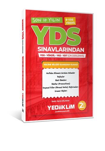 Yediiklim Yayınları YDS E-YDS YÖKDİL Son 10 Yılın YDS Kelimeleri (2.Kitap)