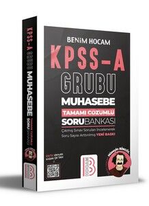 Benim Hocam Yayınları KPSS A Muhasebe Tamamı Çözümlü Soru Bankası #1