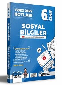 Benim Hocam Yayınları 2022 6.Sınıf Sosyal Bilgiler Video Ders Notları (Konu Anlatımı) #1