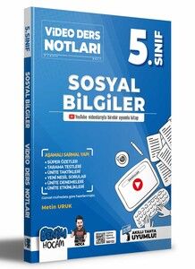 Benim Hocam Yayınları 2022 5.Sınıf Sosyal Bilgiler Video Ders Notları (Konu Anlatımı) #1