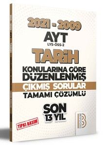 Benim Hocam Yayınları 2009-2021 AYT Tarih Son 13 Yıl Tıpkı Basım Konularına Göre Düzenlenmiş Tamamı Çözümlü Çıkmış Sorular #1