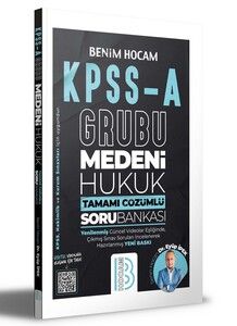 Benim Hocam Yayınları KPSS A Grubu Medeni Hukuk Tamamı Çözümlü Soru Bankası #1