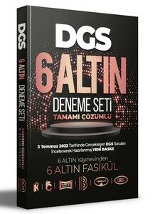 Benim Hocam Yayınları 2023 DGS Tamamı Çözümlü 6 Altın Deneme Seti #1