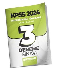 İstikrar Akademi KPSS 2024 Ortaöğretim-Ön Lisans Genel Kültür (Coğrafya - Tarih - Vatandaşlık) 3 Deneme Sınavı #1