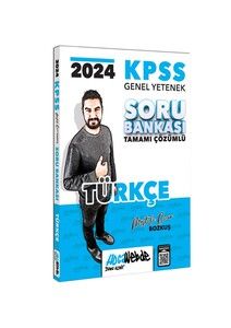 HocaWebde Yayınları 2024 KPSS Genel Yetenek  Türkçe Tamamı Çözümlü Soru Bankası #1