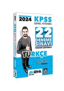 HocaWebde Yayınları 2024 KPSS GY Türkçe Tamamı Çözümlü 22 Deneme Sınavı #1