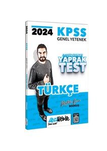 HocaWebde Yayınları 2024 KPSS GY Türkçe  Yaprak Test #1