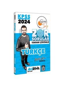 HocaWebde Yayınları 2024 KPSS GY Türkçe  Tamamı Çözümlü Zor Sorular #1