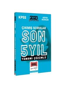 Yargı Yayınları 2023 KPSS Eğitim Bilimleri Son 5 Yıl Tamamı Çözümlü Çıkmış Sorular #1