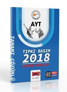 Yargı Yayınları  Baskı (2018 Yılı AYT Tıpkı Basım) Çıkmış Sorular #1