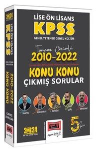 Yargı Yayınları 2024 KPSS Lise Ön Lisans Genel Yetenek Genel Kültür 2010-2022 Tamamı Çözümlü Konu Konu Çıkmış Sorular #1