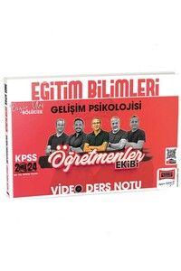 Yargı Yayınları 2024 KPSS Eğitim Bilimleri Gelişim Psikolojisi Öğretmenler Ekibi Video Ders Notları #1