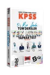 Yargı Yayınları 2024 KPSS 5Yüz Lisans GK-GY Tüm Dersler Tek Kitap Çek Kopart Yaprak Test #1