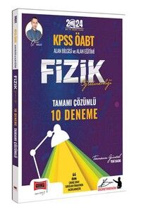 Yargı Yayınları 2024 KPSS ÖABT Fizik Öğretmenliği Tamamı Çözümlü 10 Deneme #1