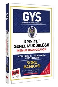 Yargı Yayınları GYS Emniyet Genel Müdürlüğü Memur Kadrosu İçin Konu Özetli Soru Bankası #1