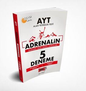 Yargı Yayınları AYT Adrenalin 5 Deneme Sınavı #1
