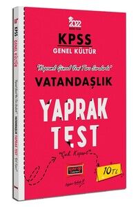 Yargı Yayınları 2022 KPSS Lisans GK Vatandaşlık Yaprak Test #1