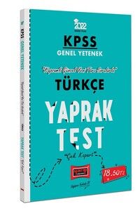 Yargı Yayınları 2022 KPSS Lisans GY Türkçe Yaprak Test #1