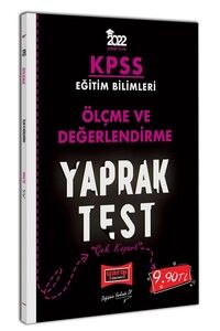 Yargı Yayınları 2022 KPSS Eğitim Bilimleri Ölçme ve Değerlendirme Yaprak Test #1